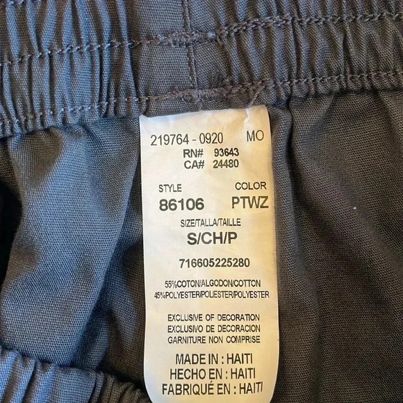 Dickies Scrub Work Set 2 Piece Women’s Small Gray Stretch Band Pants Pockets - Picture 8 of 17